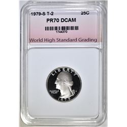 1979-S T-2 QUARTER WHGS PERFECT GEM PR DCAM