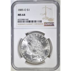 1885-O MORGAN DOLLAR NGC MS-64