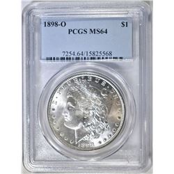 1898-O MORGAN DOLLAR PCGS MS-64