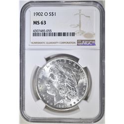 1902-O MORGAN DOLLAR NGC MS-63