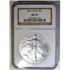 Image 1 : 2007 AMERICAN SILVER EAGLE NGC MS-70
