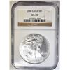 Image 1 : 2008 AMERICAN SILVER EAGLE NGC MS-70