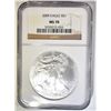 Image 1 : 2009 AMERICAN SILVER EAGLE NGC MS-70