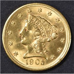 1905 $2.5 GOLD LIBERTY CH BU
