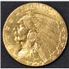 Image 1 : 1909 $2.5 GOLD INDIAN BU