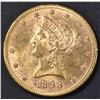 Image 1 : 1893 $10 GOLD LIBERTY BU