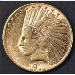 1911 $10 GOLD INDIAN BU