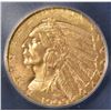 Image 2 : 1909 $5.00 GOLD INDIAN ICG MS-64