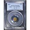 Image 1 : 1869 25-CENT BG-748 CAL. GOLD PCGS GENUINE UNC