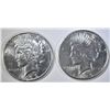 Image 1 : 1923-S & 26-S PEACE DOLLARS  BU