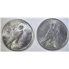 Image 2 : 1923-S & 26-S PEACE DOLLARS  BU