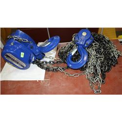 GRAY TOOLS 3 TON CHAIN HOIST- 20FT