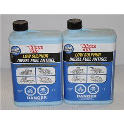 LOT OF 2 KLEEN-FLO LOW SULPHUR DIESEL FUEL ANTI