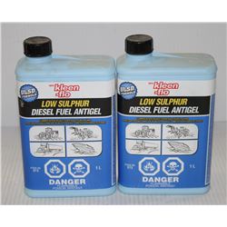 LOT OF 2 KLEEN-FLO LOW SULPHUR DIESEL FUEL ANTI