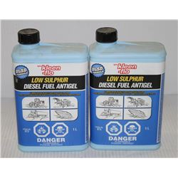 LOT OF 2 KLEEN-FLO LOW SULPHUR DIESEL FUEL ANTI