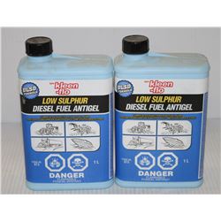 LOT OF 2 KLEEN-FLO LOW SULPHUR DIESEL FUEL ANTI