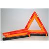 Image 1 : PAIR OF FOLDING ROAD SIDE REFLECTIVE TRIANGLES