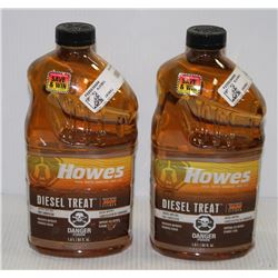 LOT OF 2 HOWES DIESEL TREAT ANTI GEL 1.9L