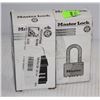 Image 1 : PAIR OF MASTER LOCK KEYED PADLOCKS