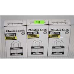 LOT OF 3 MASTER LOCK COMMERCIAL LOCKS