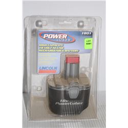 POWERLUBER HIGH CAPACITY 18V NI-CAD RECHARGEABLE
