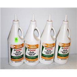 LOT OF 4 CASTROL AXEL LIMITED SLIP 80W-90 946ML