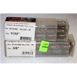 WALTER HIGH PREFORMANCE DRILL BITS 11/32" & 3/8"