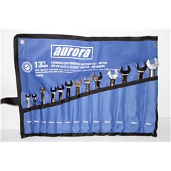 AURORA 13PC COMBINATION METRIC WRENCH/ RATCHET SET