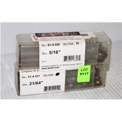 WALTER HIGH PREFORMANCE DRILL BITS 5/16" & 21/64"