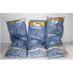 LOT OF 3 JANI LOPP LOOPED END MOP HEADS