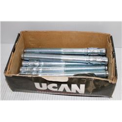 BOX OF 10 WEDGE ANCHORS DRILL SIZE 1/2"