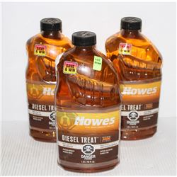 LOT OF 3 HOWES DIESEL TREAT ANTI GEL 1.9LITRE