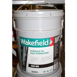 5 GAL PAIL OF WAKEFIELD HYDRAULIC OIL AW-22
