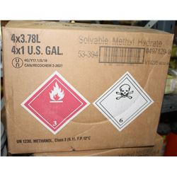CASE OF 4 JUGS OF SOLAVBLE METHAL HYDRATE 3.78L