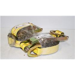 TWO 20FT HEAVY DUTY RATCHET STRAP WORKING