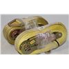 Image 1 : LOT OF 2 20FT HEAVY DUTY RATCHET STRAP WORKING