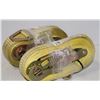 Image 1 : LOT OF 2 20FT HEAVY DUTY RATCHET STRAP WORKING