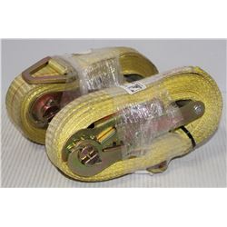 LOT OF 2 20FT HEAVY DUTY RATCHET STRAP WORKING