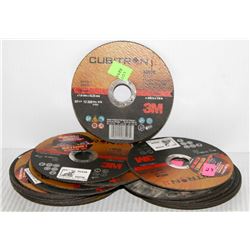 LOT OF 23 CUBITRON 125MM X 1,6MM X 1,23MM CUTOFF