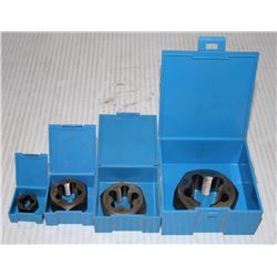 LOT OF 4 HEX DIE NUTS, 3/8", 3/4", 5/8", 9/16"