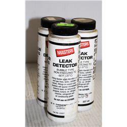 3 BOTTLES OF MASTERS LEAK DETECTOR BUBBLE TYPE NON