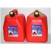 Image 1 : LOT OF 2 SELF VENTING FUEL CANS, 20 LITRE