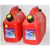 Image 1 : LOT OF 2 SELF VENTING GAS & OIL CANS, 6 LITRE