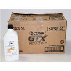 CASE OF 12 CASTROL SAE 5W-20 MOTOR OIL
