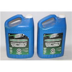 2 JUGS OF TURBO POWER ANTIFREEZE/COOLANT, 4 LITRE