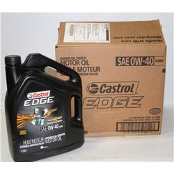 CASE OF CASTROL EDGE SAE 0W-40 MOTOR OIL, THREE
