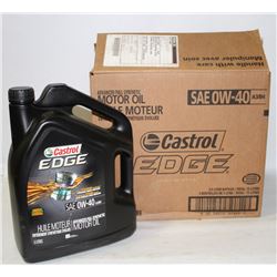 CASE OF CASTROL EDGE SAE 0W-40 MOTOR OIL, THREE