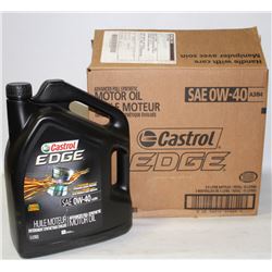 CASE OF CASTROL EDGE SAE 0W-40 MOTOR OIL, THREE