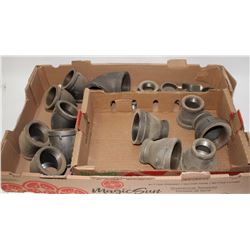 FLAT OF ASSORTED FITTINGS AND NUTS