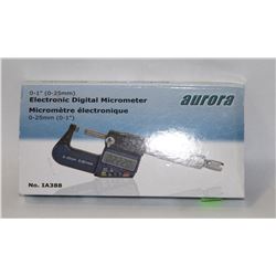 AURORA ELECTRONIC DIGITAL MICROMETER 0 - 1"